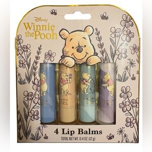 Disney Winnie the Pooh Pastel Lip Balm 4 Piece Set